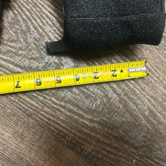 Ted Baker size 37 EUC/GUC “Bowtee” Lurex bow Black Ankle Boots with Kitten Heel - Picture 10 of 16